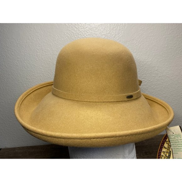 Scala Collezione Womens Rolled Brim Fedora Hat 100% Wool - New With Tag - Picture 7 of 9